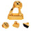 Resin Soccer Trophy Replica Gold Desktop Decor 3