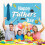 Vatertags-Partybanner, blauer Polyester-Hintergrund, 78,7 x 7