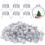 Christmas Ornament Caps Silver 0.5 Inch 100 Pcs 1