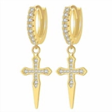 Cross Dangle Earrings for Men and Women Hypoallergenic