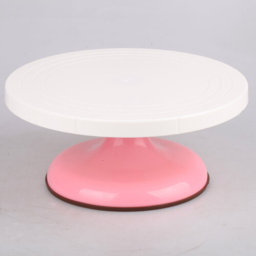 Rotating Cake Stand Pink 27.5x27.5x10cm 3-Pack 2