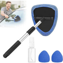 Hicaly Windshield Cleaner Tool with Extendable Handle and 3