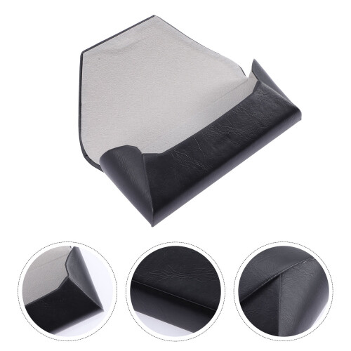 Travel Sunglasses Organizer Case Black PU Leather