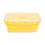 Boîte alimentaire pliable en silicone jaune 1200 ml 5