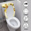 Sonnenblumen-WC-Deckel- und Spülkastenabdeckungsset, 2-teilig 3