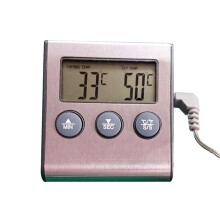 Digital Oven Thermometer with Timer and Stainless Steel