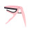 Pink Ukulele Capo Zinc Alloy Silicone Padding 7