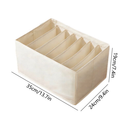 Boîte de rangement lavable à 7 compartiments pour placard 2