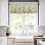 White Pumpkin Kitchen Curtains Set Rod Pocket 36 inch 5
