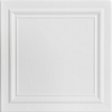 R24 Line Art Foam Ceiling Tile White Heron 8 pcs