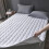 Fiber Mattress White Polyester 1.35 x 2 m Thickened Soft 1