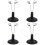 Stuffed Animal Display Stand Black 4 pcs 4