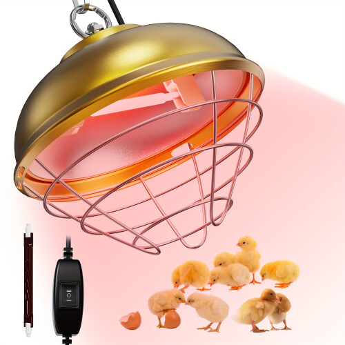 Aluminum Poultry Heater Adjustable Temp Height