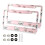 Aluminum License Plate Frame Car Tag Holder 2 Pack 1