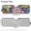 Dahlia Print Windshield Sun Shade for Jeep Gladiator 5