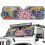 Dahlia Print Windshield Sun Shade for Jeep Gladiator 2