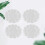 Contenitore per perline da scrivania HEMOTON, bianco trasparente, 4 pezzi 8