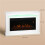 2000W 5118 BTU Faux Flame Fireplace - White 5