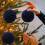 Christmas Balls Flocked 10 cm 2 pcs Blue 6