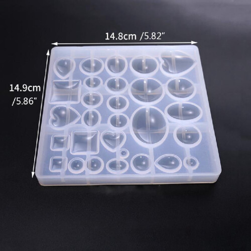 UV Epoxy Pendant Silicone Mold Multi-Shape DIY Craft 2
