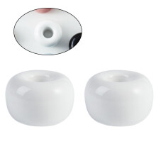 OUNONA White Ceramic Toothbrush Holder 1-Pack