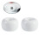 OUNONA White Ceramic Toothbrush Holder 1-Pack 1