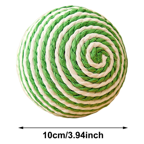 Sisal Cat Scratch Ball Toy Rolling Sphere 10cm 2