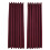 Dark Red Polyester Curtain with Floral Print 100x250 cm 1