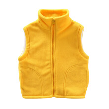 Kids Sherpa Fleece Vest Padded Fleece-Lined Full-Zip with