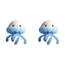 Blue Jellyfish Plush Toy - Soft Stuffed Animal - 1 Piece