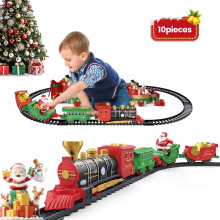 Electric Train Set Christmas Decor for Kids Ages 4-8