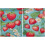 Red Strawberry Fruit Cartoon Kitchen Curtains 36 Inch Short 2