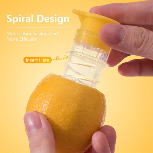 Lemon Juicer Squeezer Plastic 2-Pack 1.37 x 3.14 in 2
