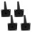 Cone Sofa Legs Black 4 pcs 15x8x8 cm 5
