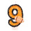 Birthday Number Candles Glitter Cake Topper 9 1