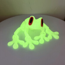 3D Printed Frog Fridge Magnet with Movable Joints