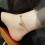 Women's Adjustable Titanium Steel Ankle Chain, One Pair 5