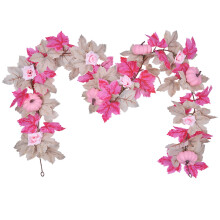 Pumpkin Vine Garland Autumn Pink 68.9 Inch