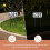 HEMOTON Solar LED Door Number Light Black Plastic 7