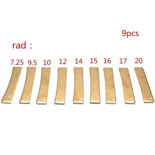 Brass Guitar Fret Press Caul 10 Inch Radius 2