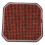 NICEXMAS Car Seat Cushions Orange Square 1 Set 5