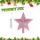 Pink decorative star ornament for Christmas tree, window, 8
