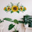 Flower Wall Sticker Decor Removable Waterproof for Living 2