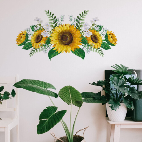 Flower Wall Sticker Decor Removable Waterproof for Living 1