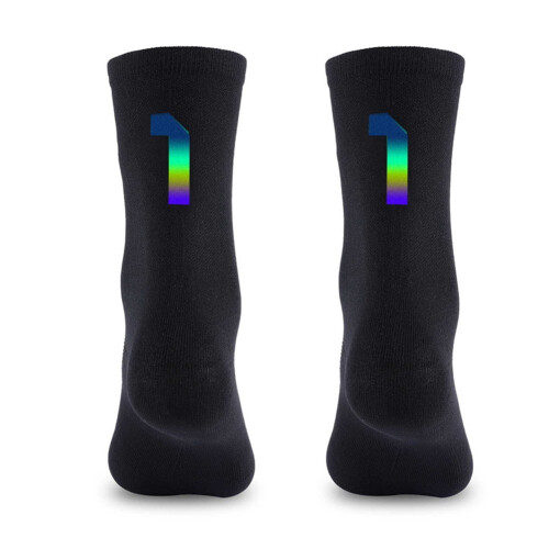 Cycling Socks Reflective Breathable Digital Colorful