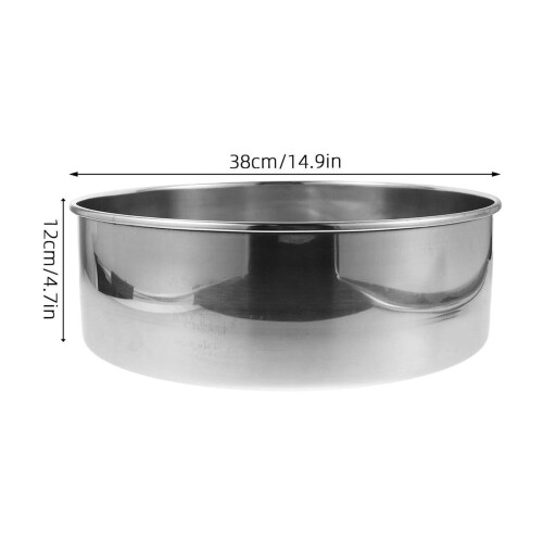 Stainless Steel Cotton Candy Machine Round Tray Silver 2 Pcs 1