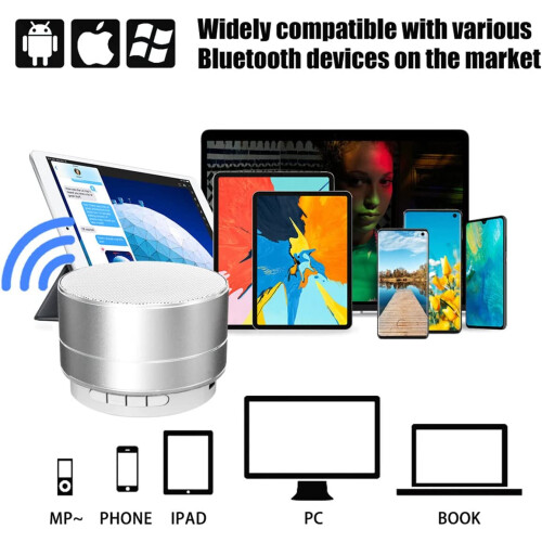 Bluetooth Shower Speaker with LED Light IPX8 Waterproof 1