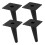 Cone Sofa Legs Black 4 pcs 15x8x8 cm 6