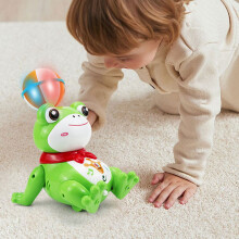 Dancing Frog Robot Toy Green Light-Up Stunt with Sound