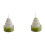 Christmas Tree Tealight Candles Scented 2 pcs 1